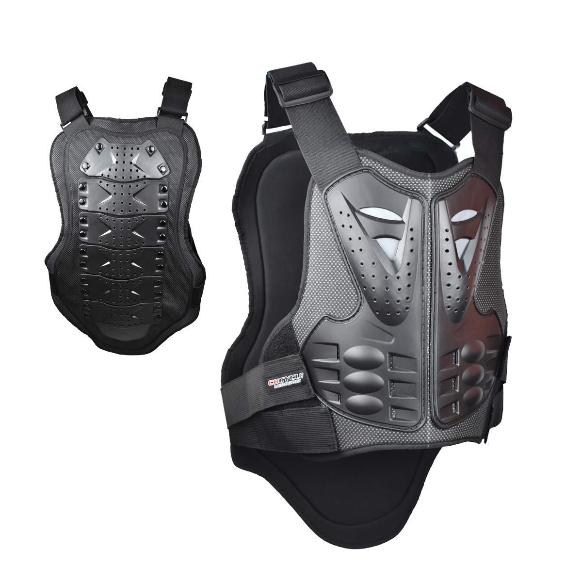 Mountain Biking Vest - รถจักรยานยนต์เสื้อกั๊กเกราะป้องกันขี่หน้าอกกลับสําหรับผู้ใหญ่ Dirt BIKE Mountain Bike Off-Road