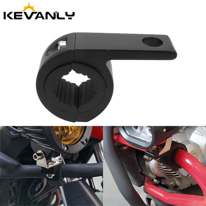 Mountain Biking Las Vegas - สปอตไลท์รถจักรยานยนต์วงเล็บ Tube CLAMP Mount Kit ปรับหมอกโคมไฟเสริมกันชน