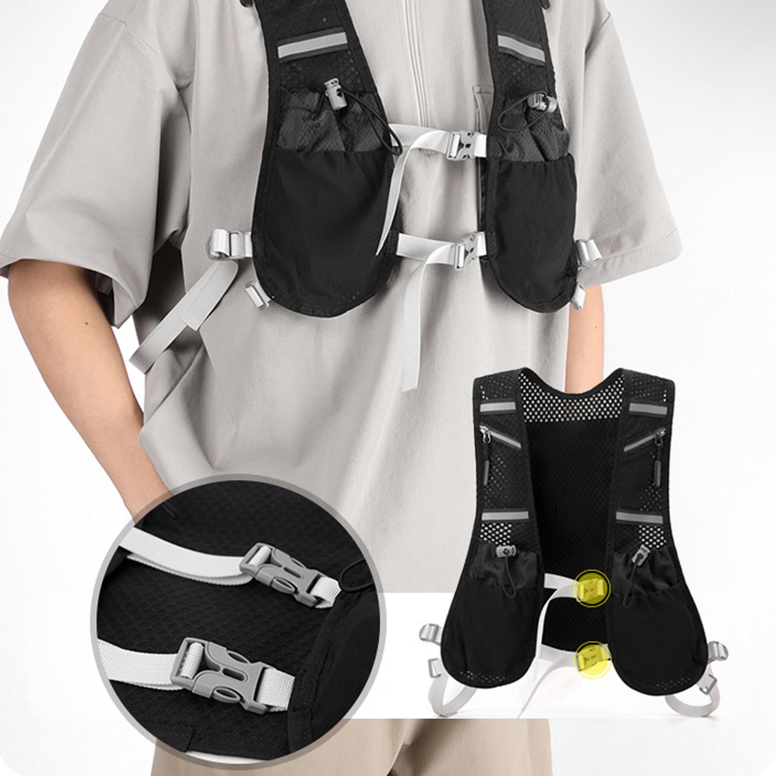 Mountain Biking Vest - เสื้อกั๊กวิ่งระบายอากาศได้ดี น้ำหนักเบา สบายตัว กระเป๋าเป้สะพายหลังสำหรับวิ่ง กระเป๋าคาดอกสำหรับเดินป่า ออกกำลังกาย