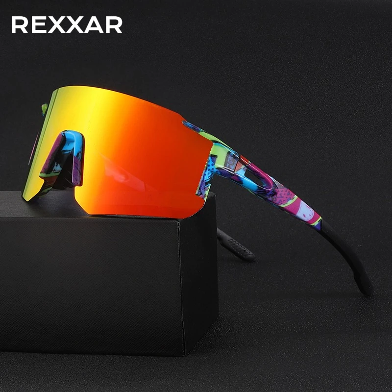 Mountain Biking Sunglasses - REXXAR ใหม่แว่นตาปั่นจักรยานแว่นตากันแดดผู้ชาย UV400 แว่นตากีฬากลางแจ้งแว่นตา MTB จักรยานผู้หญิงขี่เดินป่าแว่นตากันแดด