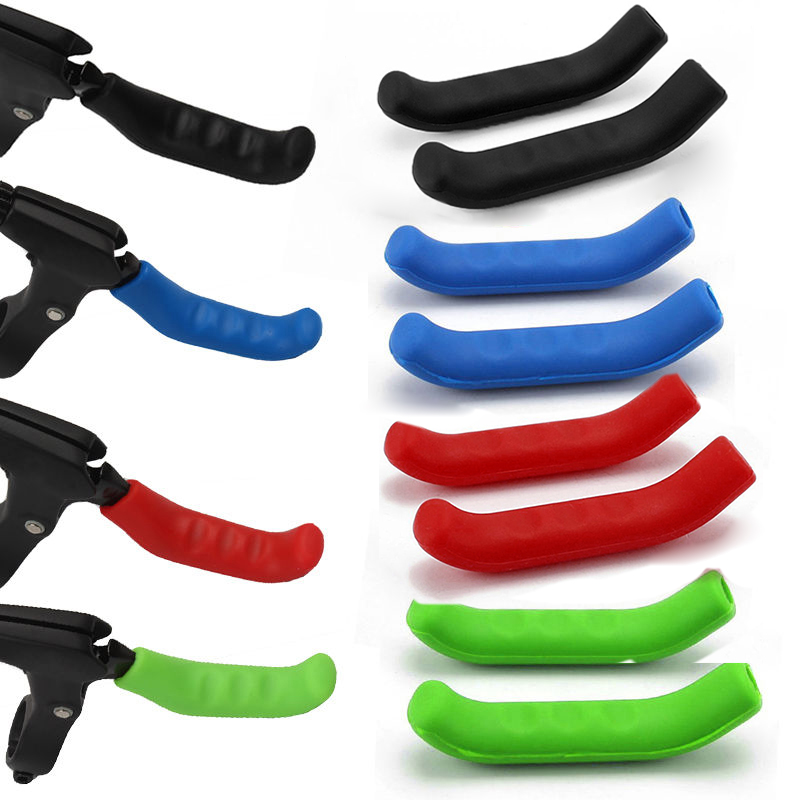 Mountain Biking Protective Gear - ปลอกหุ้มมือเบรกจักรยาน 2 ชิ้น ปลอกแฮนด์จักรยานเสือภูเขา/เสือหมอบ ซิลิโคนกันลื่น ป้องกันแฮนด์จักรยาน