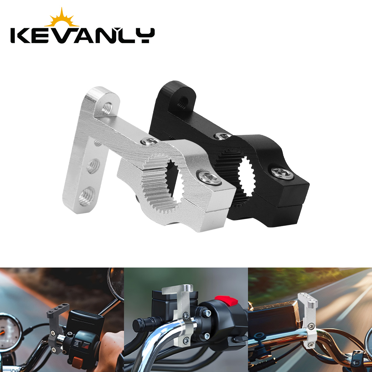 Mountain Biking Las Vegas - สี่ขนาดรถจักรยานยนต์อลูมิเนียม LED Spotlight Mount Bracket M5