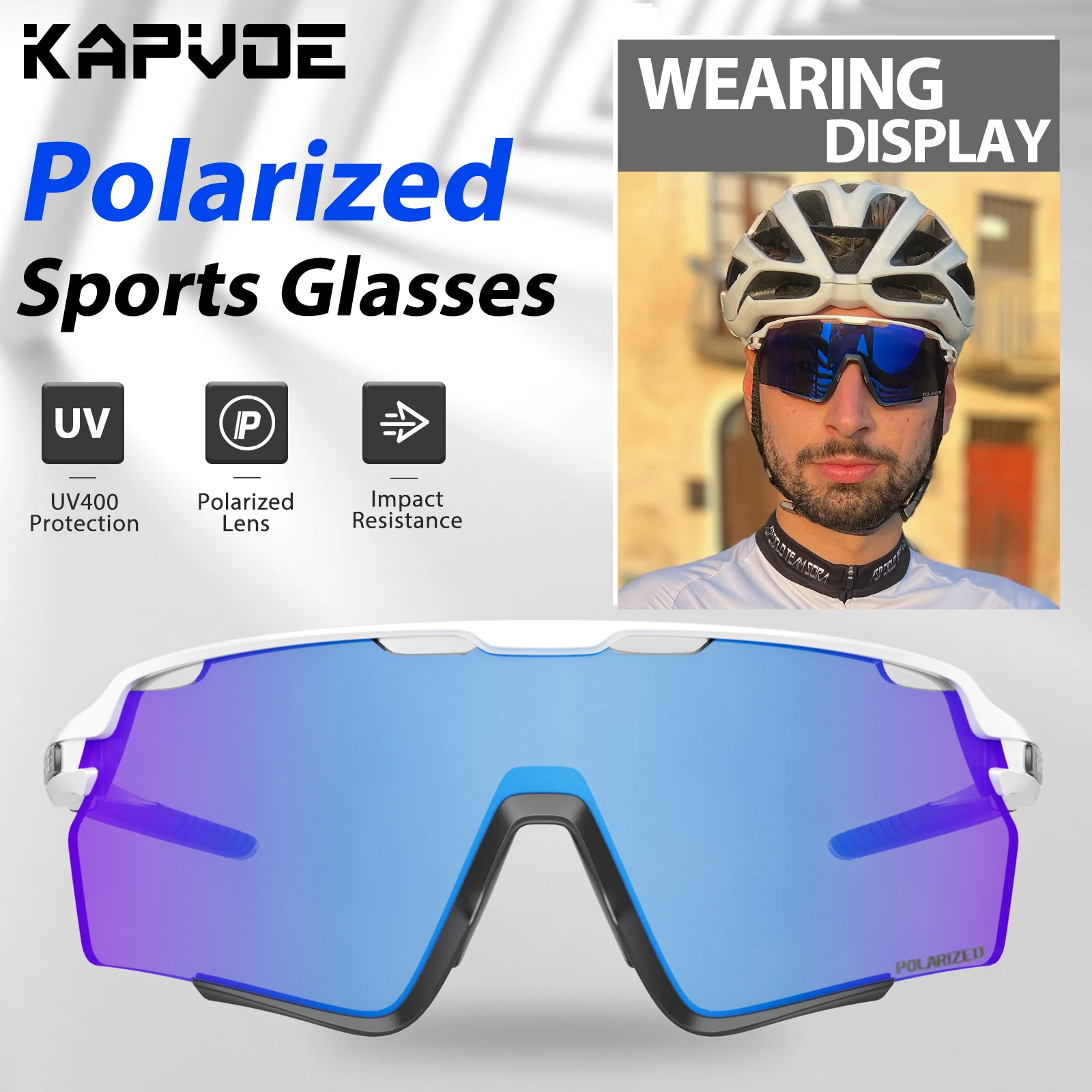 Kapvoe ใหม่กลางแจ้งจักรยานแว่น - Mountain Biking Sunglasses บทวิจารณ์และราคา