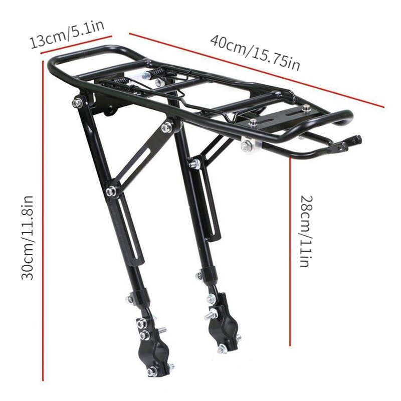 1PC Alloy ด้านหลังจักรยาน Rack - Mountain Biking Bag บทวิจารณ์และราคา