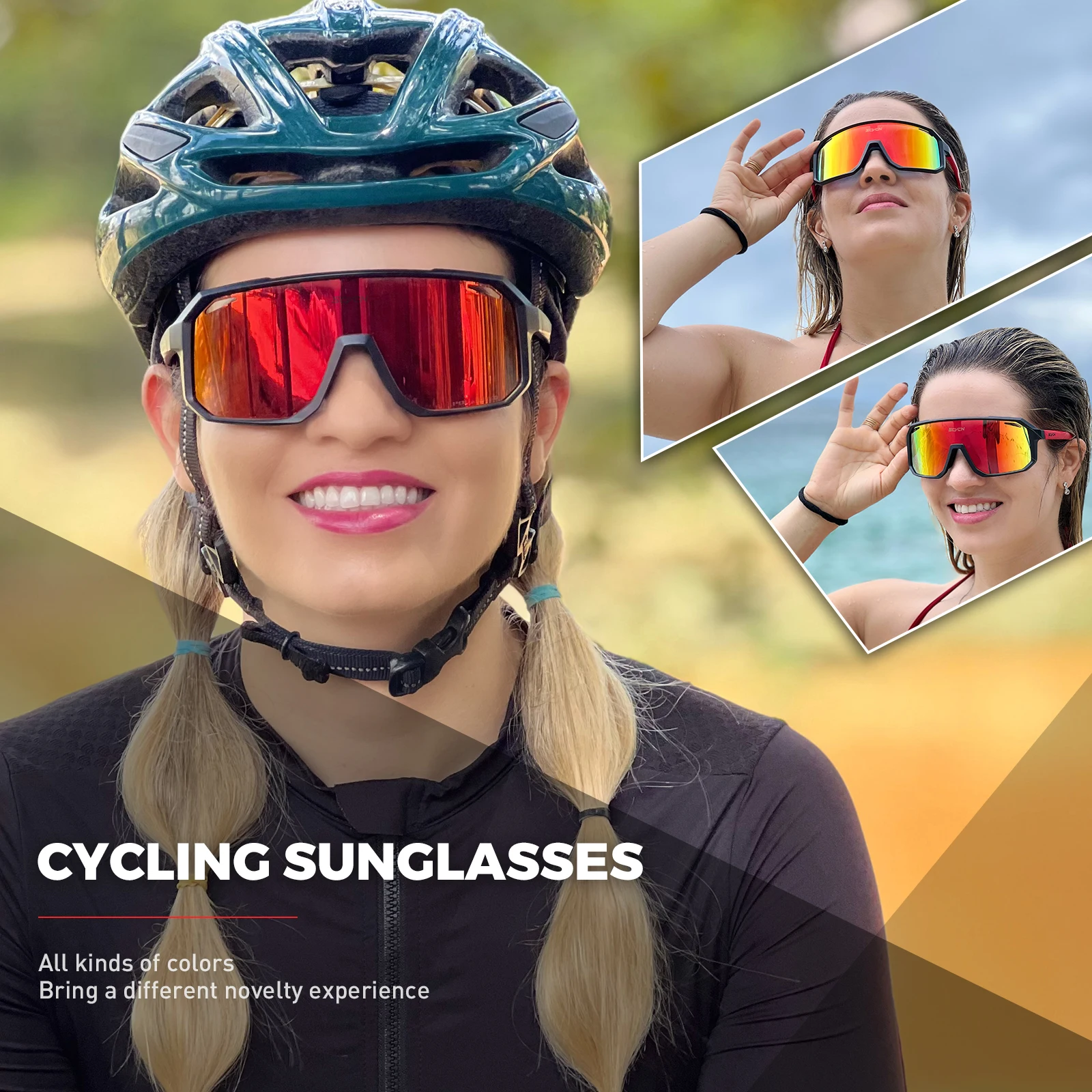 SCVCN ใหม่ขี่จักรยานแว่นตากันแ - Mountain Biking Sunglasses บทวิจารณ์และราคา