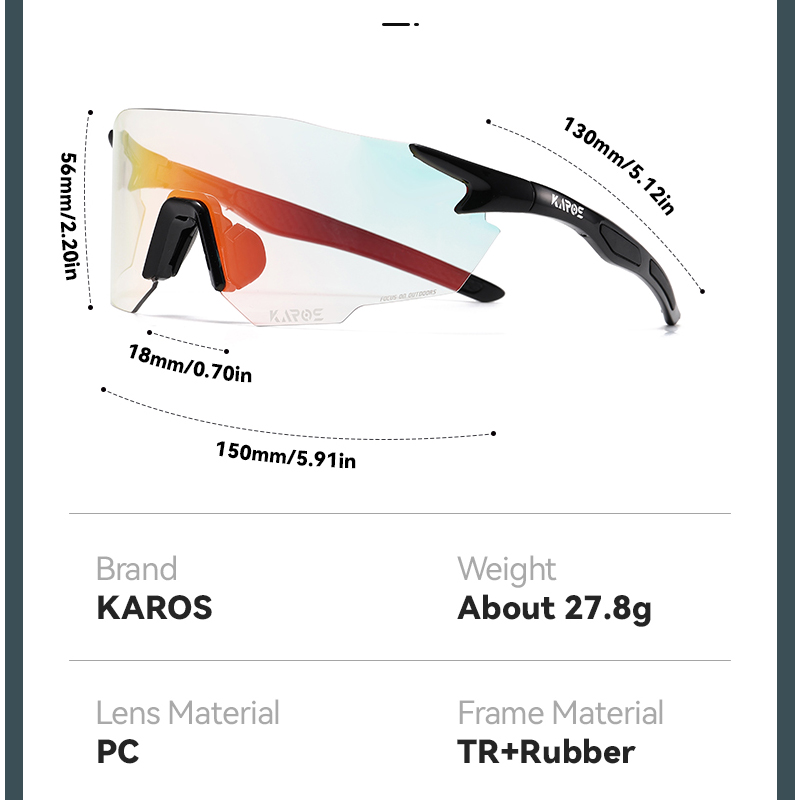 แว่นตาปั่นจักรยาน KAROS แบบเปล - Mountain Biking Sunglasses บทวิจารณ์และราคา